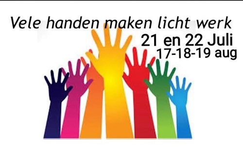 A.s.zaterdag en zondag (21-22 juli) extra hulp gezocht tbv aanbrengen van de nieuwe toplaag en baanaanpassing