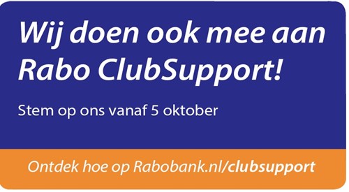 Wij doen mee met Rabo ClubSupport!