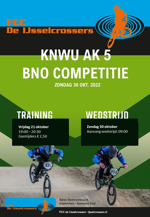 30 oktober KNWU AK 5 BNO COMPETITIE